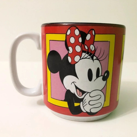 Vintage Minnie Mouse Faces Ceramic Mug Disney - Picture 3 of 14